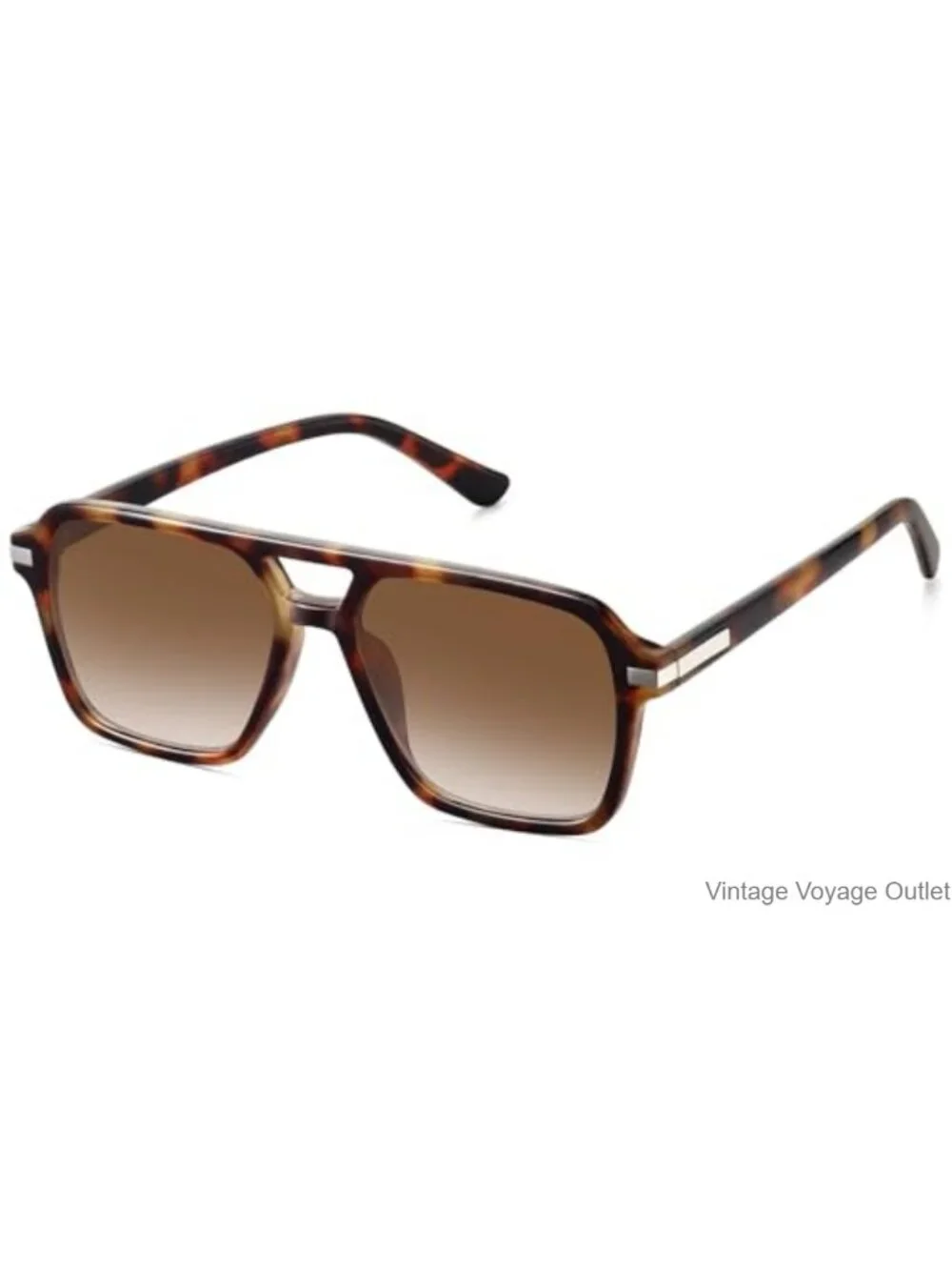 Retro Square Aviator Sunglasses for Women Men UV400 Protection Vintage Shades